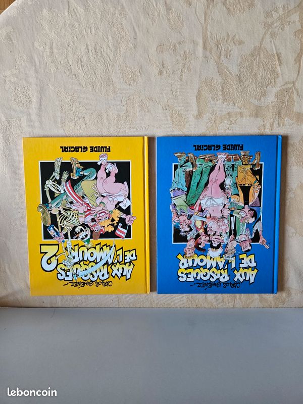 2 albums bd Aux risques de l'amour 1 et 2 par Carlos Gimenez EO TTBE (image 1)