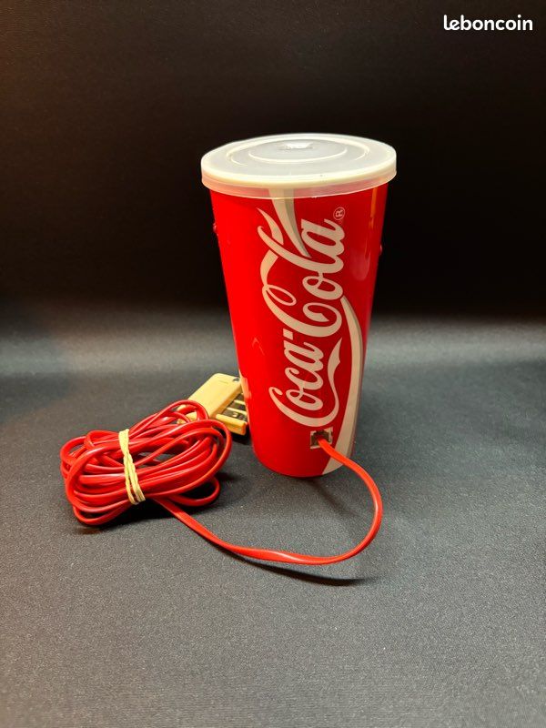 Visière Vintage Coca-Cola - Rouge - Avec Lunettes Uvex Rabattables - USA