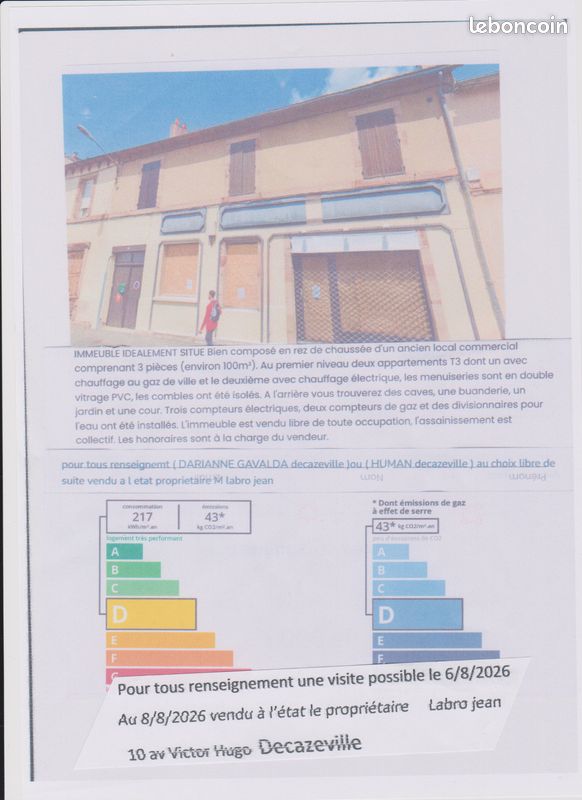 Maison 9 pièces 220 m² · à Decazeville · 220 m² · 86 000 €