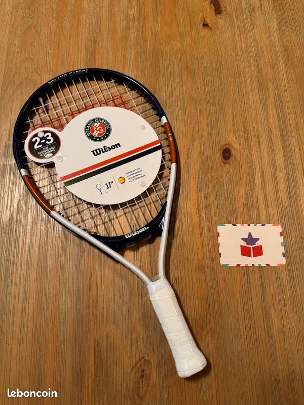 Raquette Wilson Roland Garros Elite 17 (2-3 Ans) – Neuve Pour Petits Champions