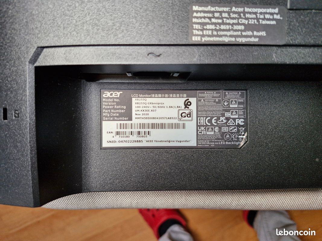 Predator Xb273k Acer Predator Xb253q Rtings Ecran ACER PREDATOR