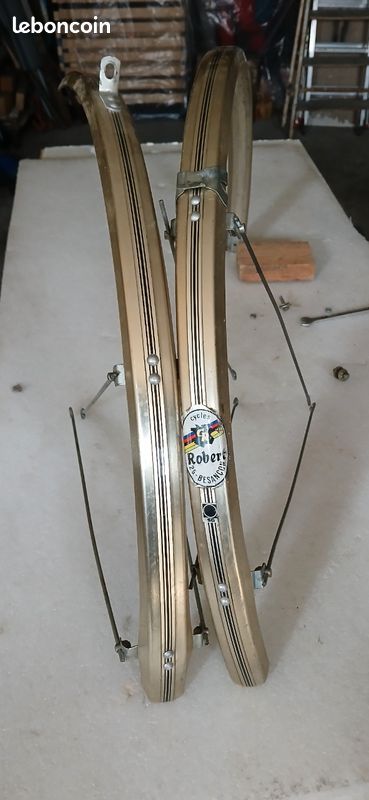 Garde-Boue De Vélo 1 Paire rétro vélo Avant arrière Garde-Boue 700c 27 Pouces en Acier Inoxydable vélo de Route Garde-Boue for Accessoires de vélo
