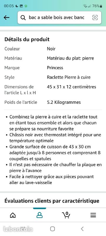 2 Appareils à pierrade et raclette 8 personnes (image 3)