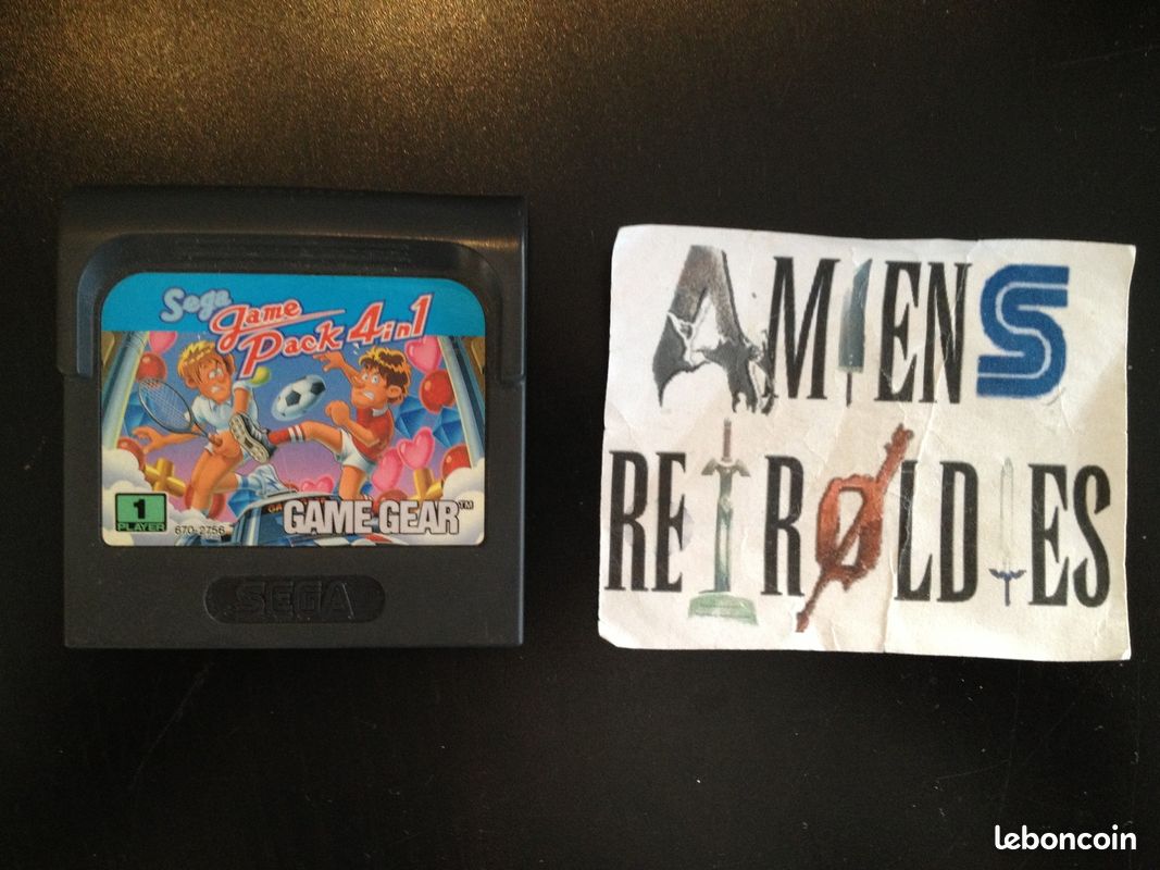 Sega Game Pack 4 in 1 Game Gear PAL - Prix - Photo - Présentation