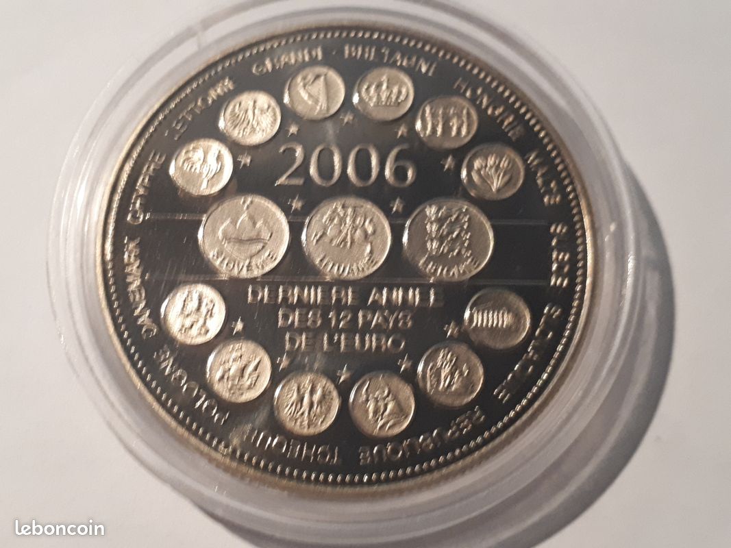 Lot de 5 Médailles 40 mm thème Europe - Euro (image 6)
