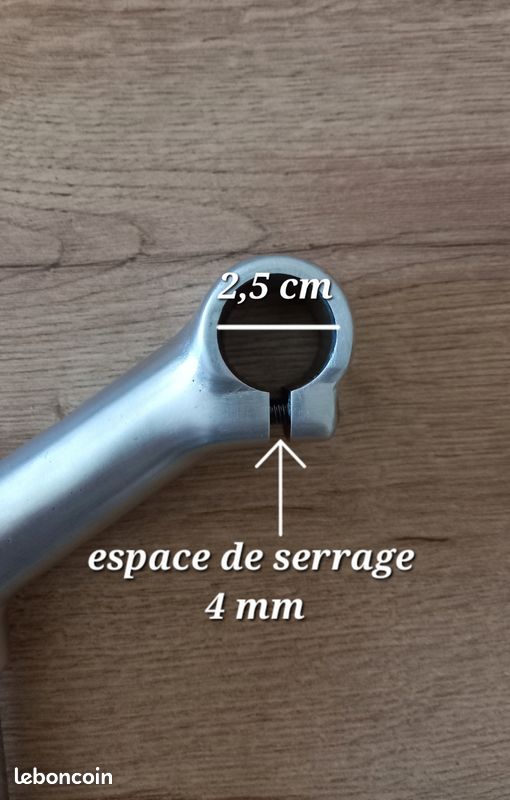 Potence VTT Acier Chromé NOS - Ref 729/19205 - Neuve Emballée - Générique