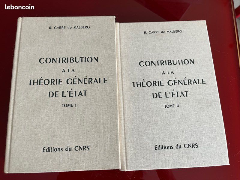 Contribution à la théorie générale de l'état. 2 tomes (image 2)