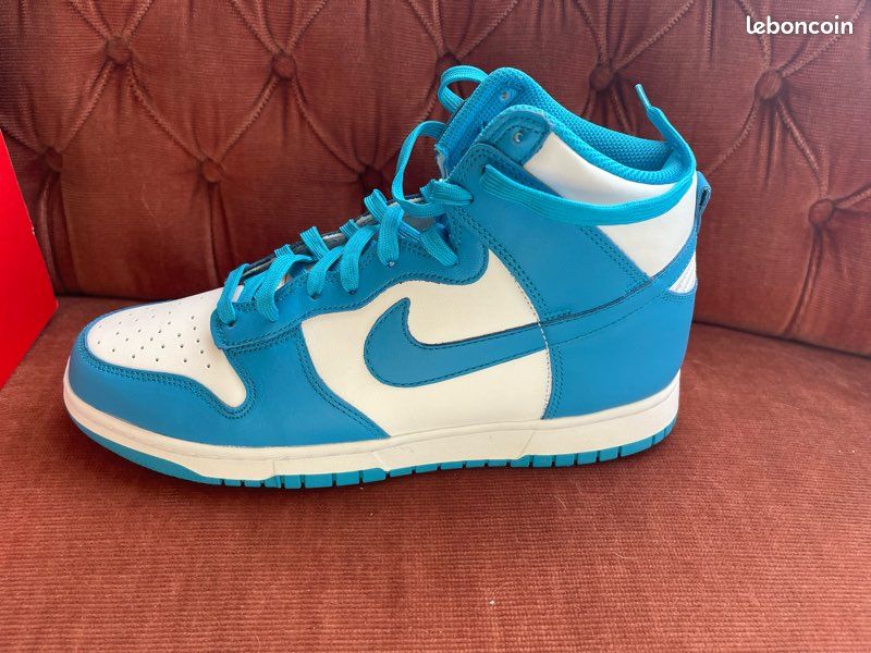 Neuf Nike Dunk High Retro Laser Bleu Chaussures