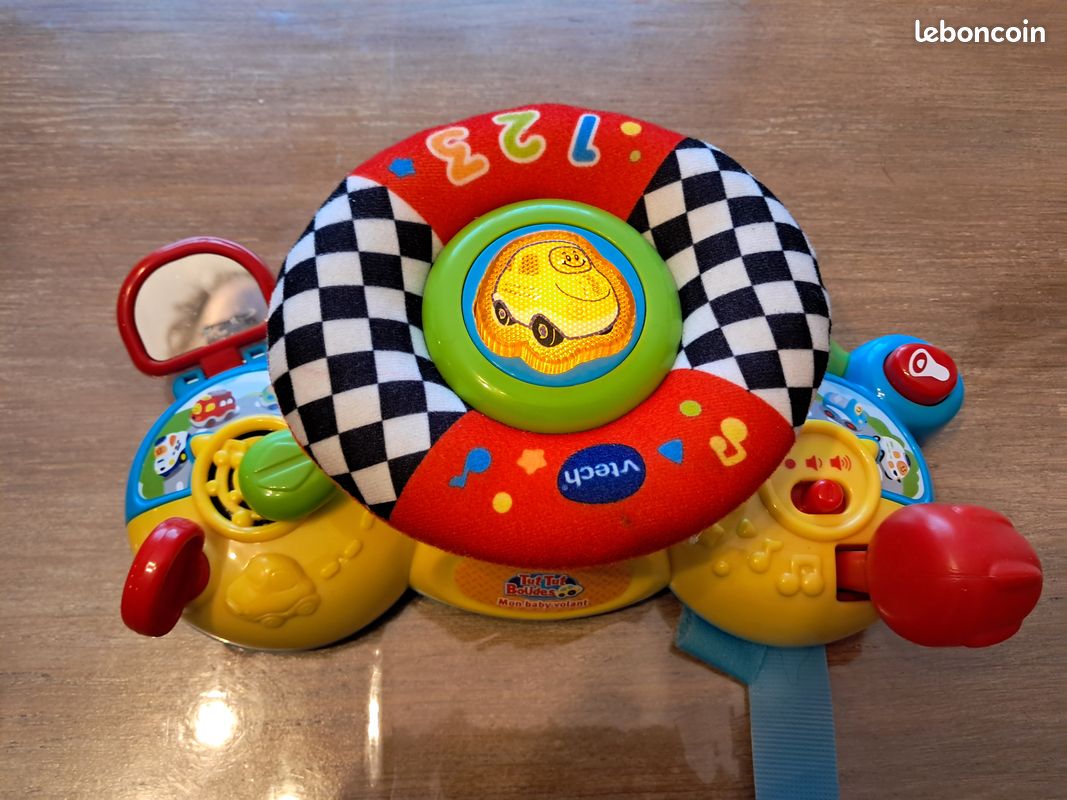 Volant interactif VTech – Se fixe sur la poussette – Fonctionne parfaitement (image 1)