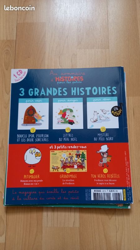 Histoires pour les petits. Lot de 6 n° plus 1 CD sous blister (image 11)