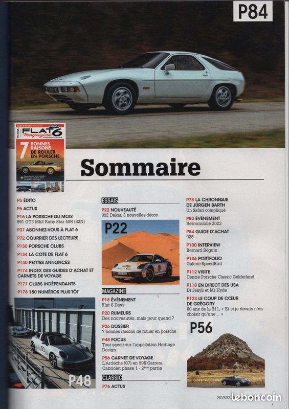 Flat 6 383 2023 porsche 928 911 s 2.4 coupe 1972 911 r tribute 1968 996 c2 cabri (image 2)
