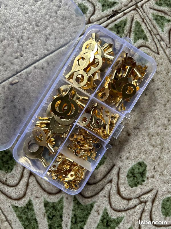 Bornes rondes en cuivre pour câblage (150 pcs) (image 2)