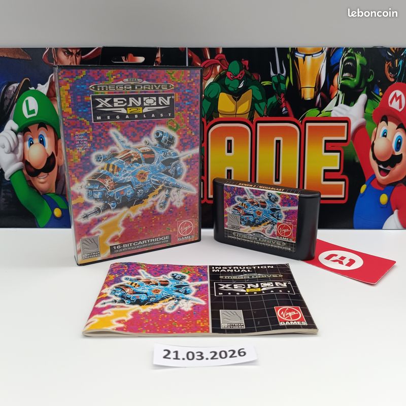 XENON 2 MEGABLAST EN BOÎTE SANS NOTICE SEGA MASTER SYSTEM PAL XENON 2 MEGABLAST EN BOÎTE SANS NOTICE SEGA MASTER SYSTEM PAL