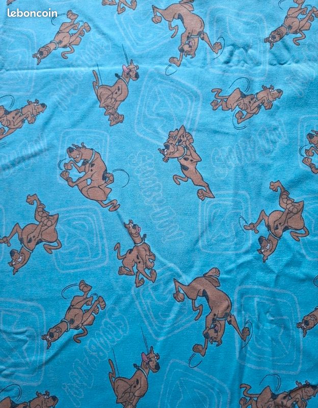 Housse de couette enfant vintage Scooby-Doo années 80 + taie d'oreiller assortie (image 4)