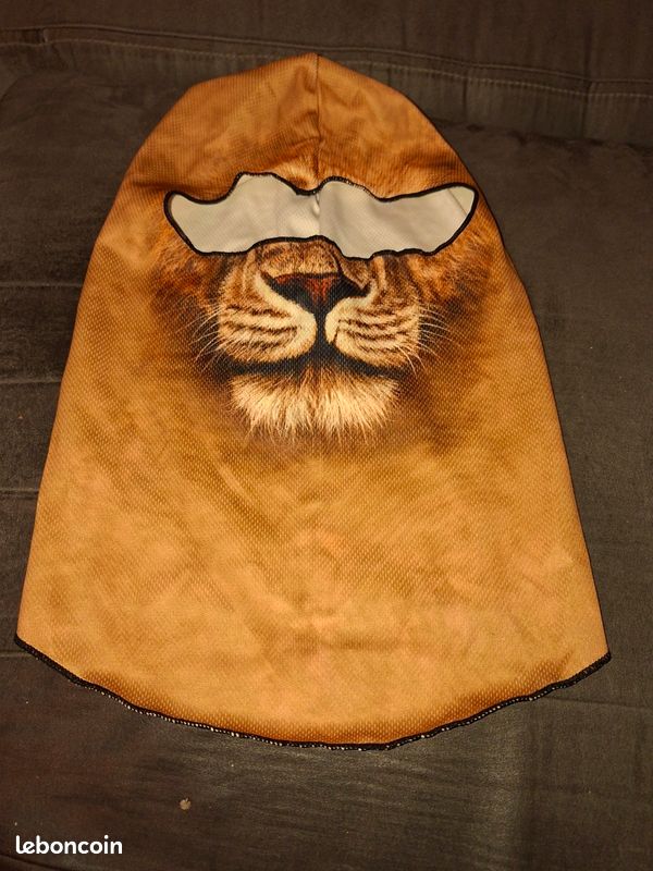 Cagoule / Balaclava Imprimé Lion - État Neuf (image 2)