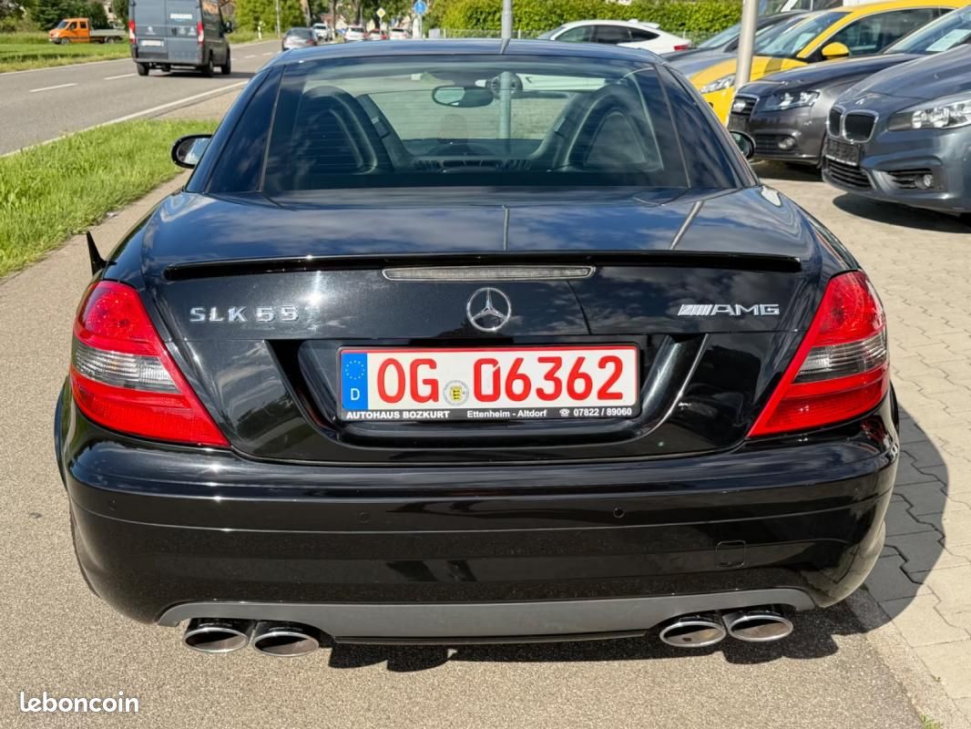 Mercedes SLK 55 AMG Roadster 360ch - 1 ère main Navi Sièges chauffants Pneus été (image 12)