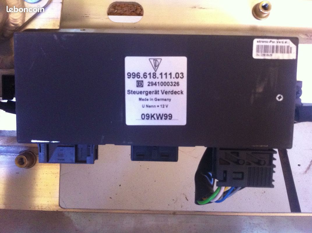 Module unité de commande de capote Porsche Carrera4 Cabriolet 911 996