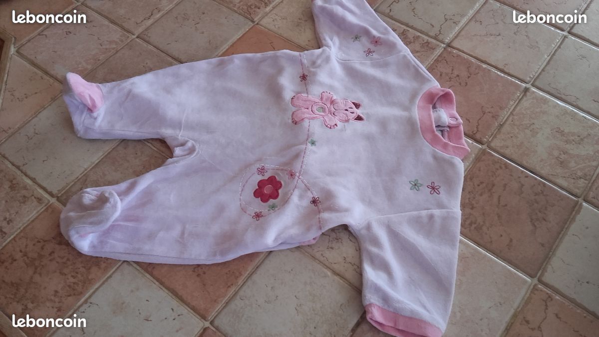 Pyjamas velours 1 mois (image 7)