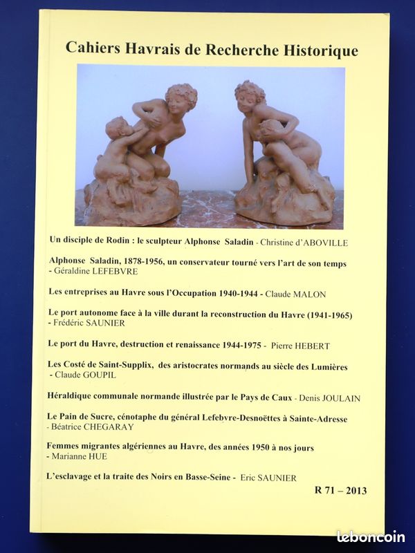Cahiers Havrais de Recherche Historique – CHRH - R 71 – 2013 (image 1)