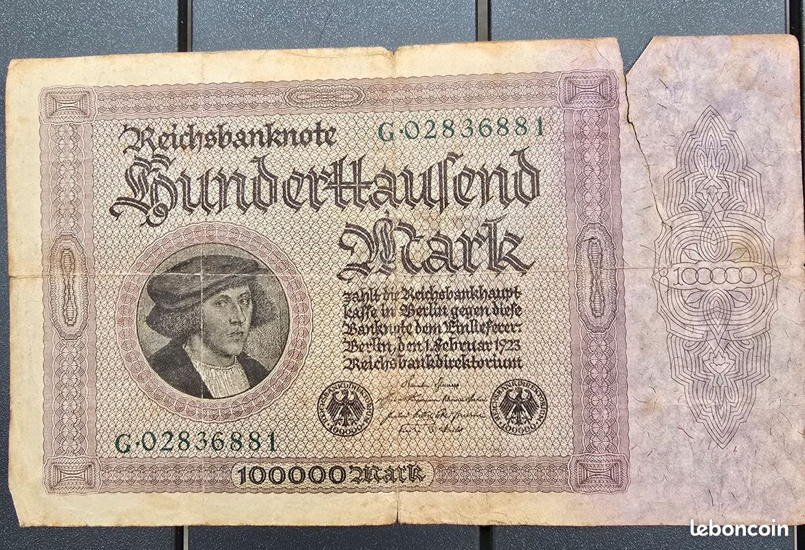 Lot de billets ancien 1000 Mark-100000Mark (image 4)