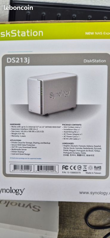 Synology DS213J Accessoires informatique