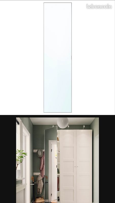 Porte miroir avec charniere ikea Pax (image 2)