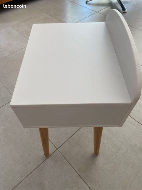 Table de chevet enfant - LIGNE CONFETTI - Blanc (image 6)