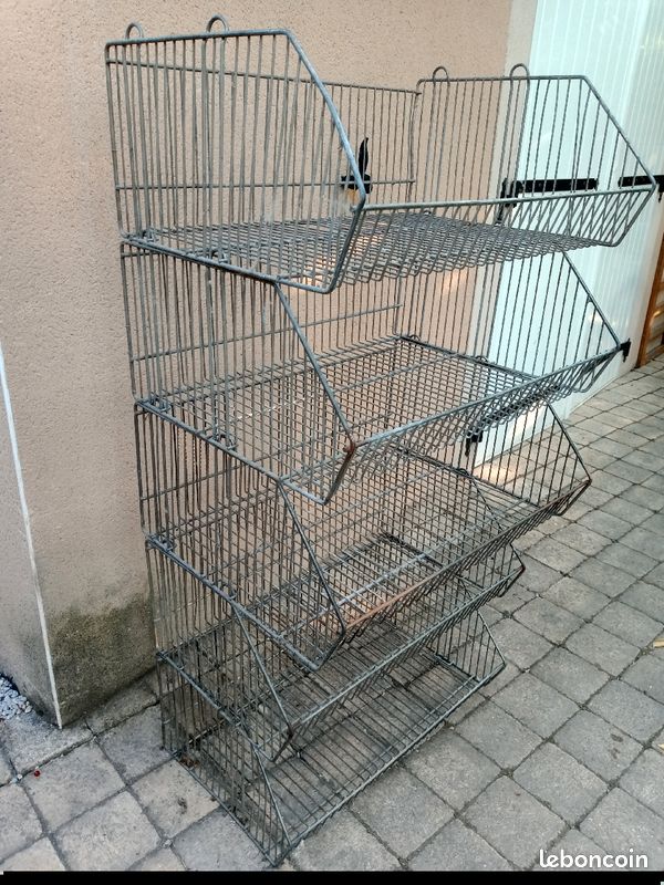 Étagère panier métallique empilable (image 7)