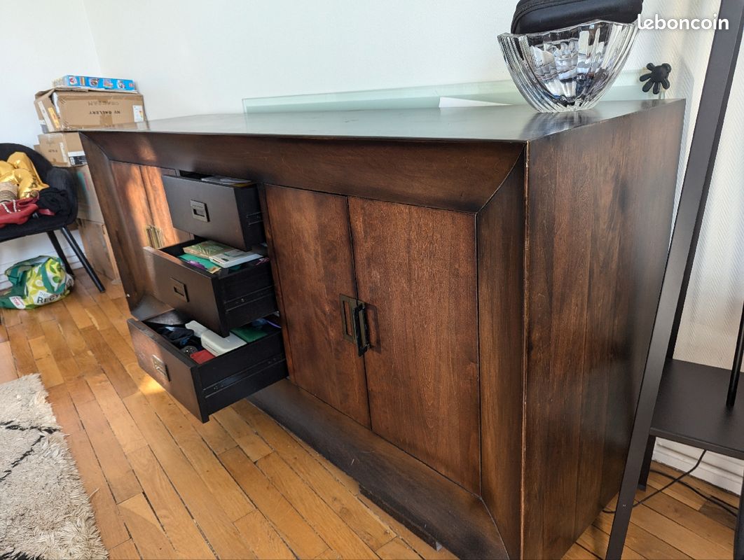 Bahut / buffet de style colonial (image 1)