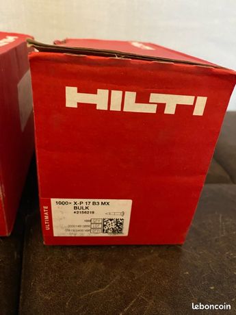 Lot De 1000 Clous HILTI D'origine 36mm - Pour Cloueur Hilti B3 MX - Neuf