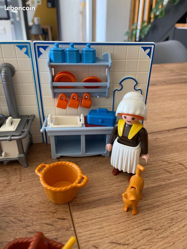PLAYMOBIL J1102 Epoca 1900 - Lotto 3 Utensili Da Cucina Gialli (Ref 5322) Usati - Foto 3