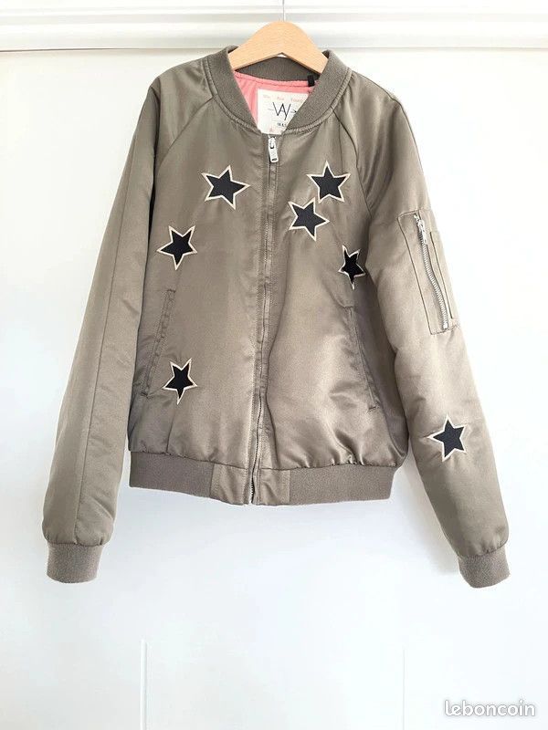 Blouson bomber IKKS 14 ans kaki Vêtements