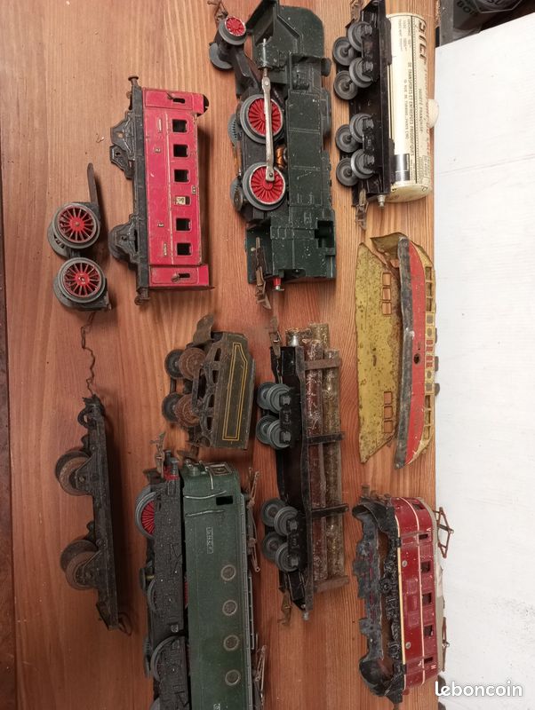LOT DE 12 anciennes rails de train Jep Hornby métal chemin de fer EUR