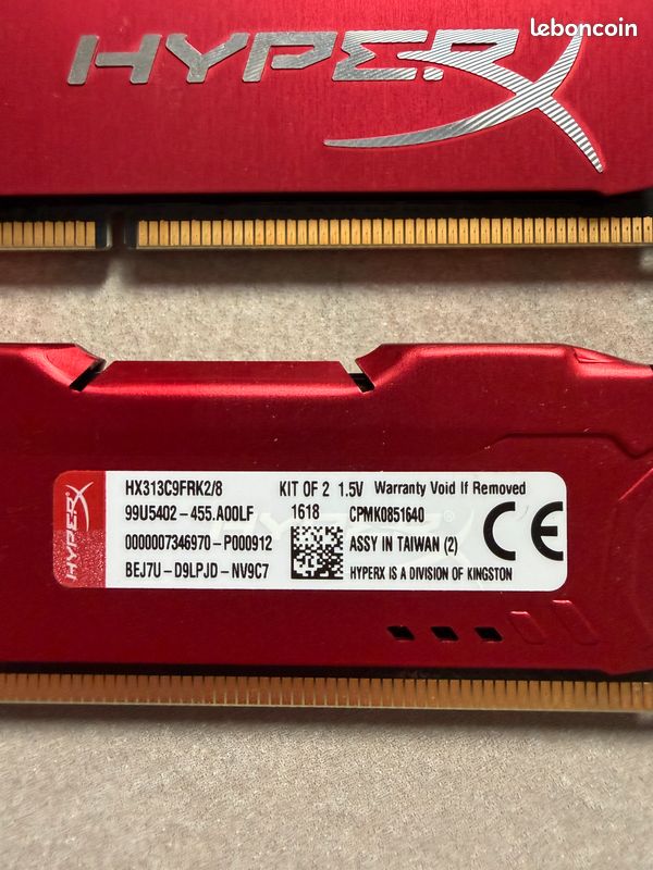RAM gaming HyperX Go DDR3 (2x4 Go) Accessoires informatique