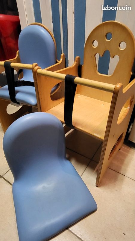 Chaise bébé en bois (image 3)