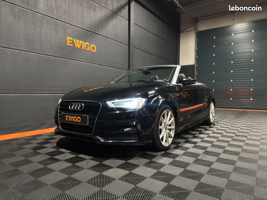 AUDI A3 CABRIOLET 1.8 TFSI 180CH AMBITION LUXE S-TRONIC - S LINE - CUIR - JA 18" - CAMERA RECUL - REGULATEUR ADAPTATIf (image 1)