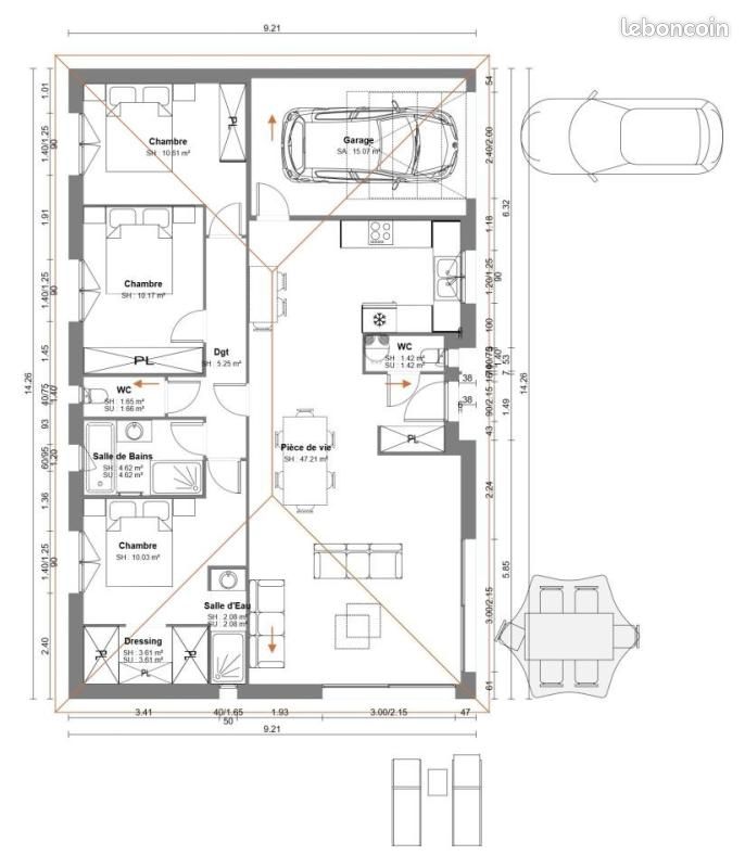 Maison 4 pièces 100 m² · à Cépie · 100 m² · 225 000 €