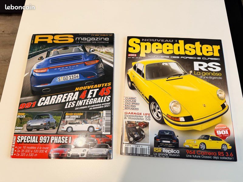 Lot magazines RS magazine n° 135 et Speedster n° 3 (image 1)