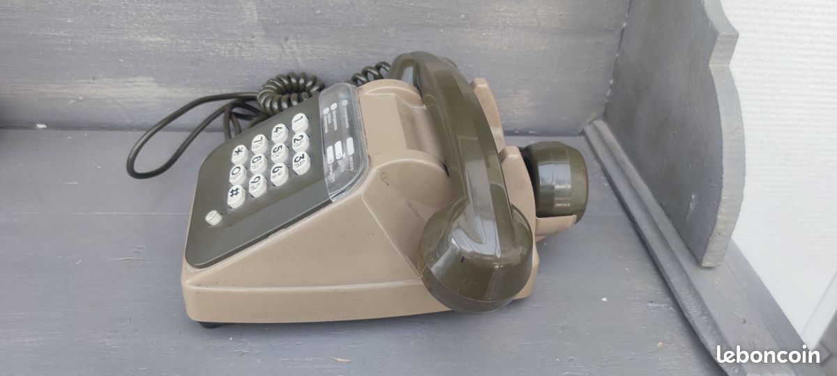 Téléphone fixe vintage France Télécom 1987 Socotel S63 (image 2)