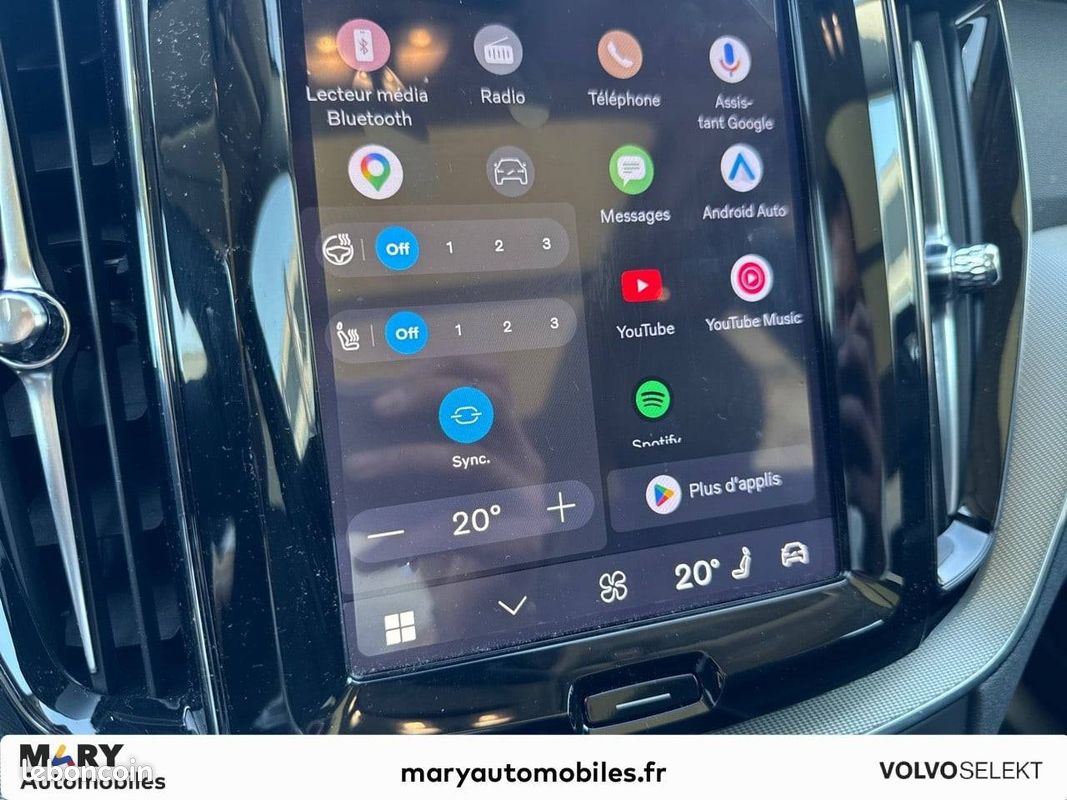 VOLVO XC60 T6 AWD Hybride rechargeable 253 ch+145 ch Geartronic 8 Plus Style Chrome (image 23)