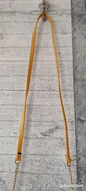 Petit sac à main Primark jaune / moutarde (image 6)