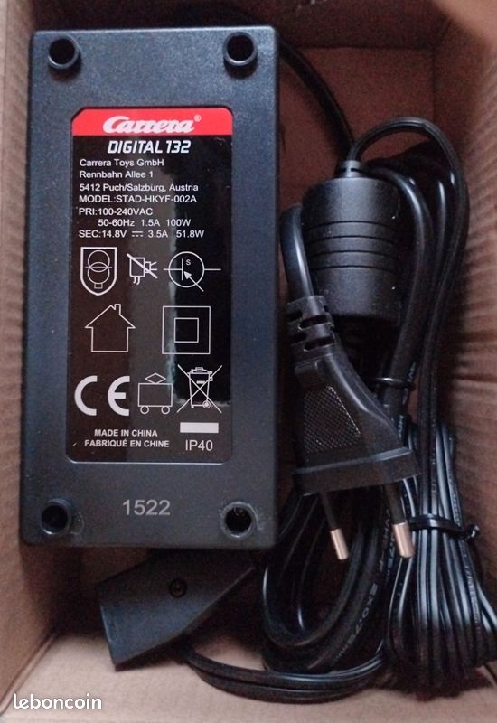 Carrera DIGITAL 132 30326 Transformateur 14,8V - 3,5 Amp (image 2)