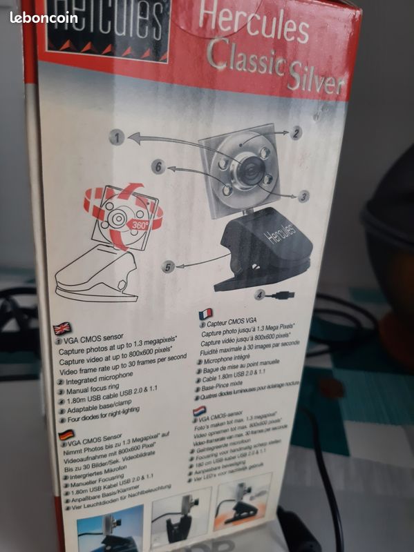 Webcam Electronics Hercules Webcam Classic Webcam Classic Silver