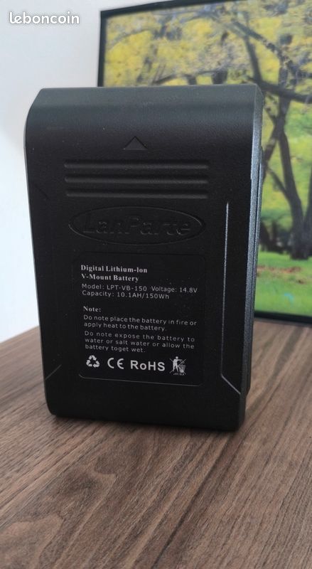 Batterie Lion VB150, 10400mAh autonomie Lanparte Sony (image 7)