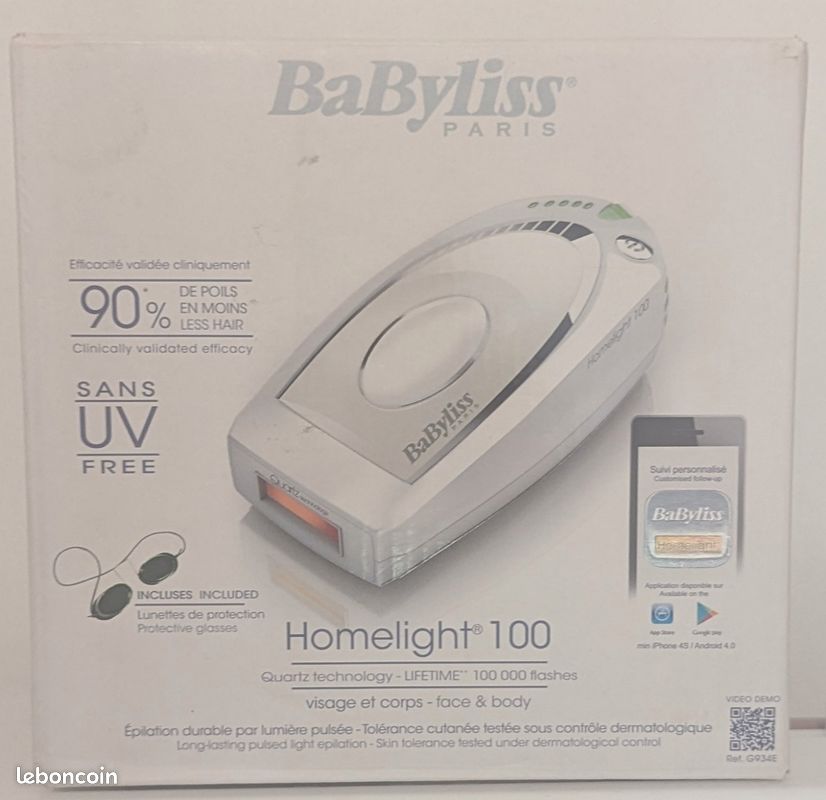 Babyliss Epilateur lumière pulsée Électroménager