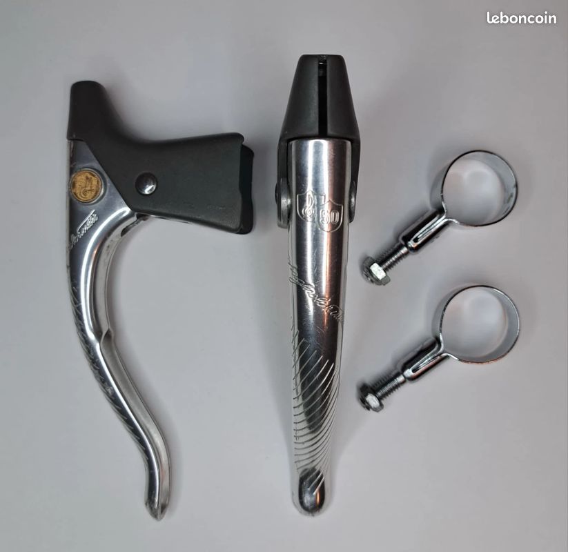 Leviers De Freins Campagnolo Super Record - Occasion, Fonctionnels, Fabriqués En Italie