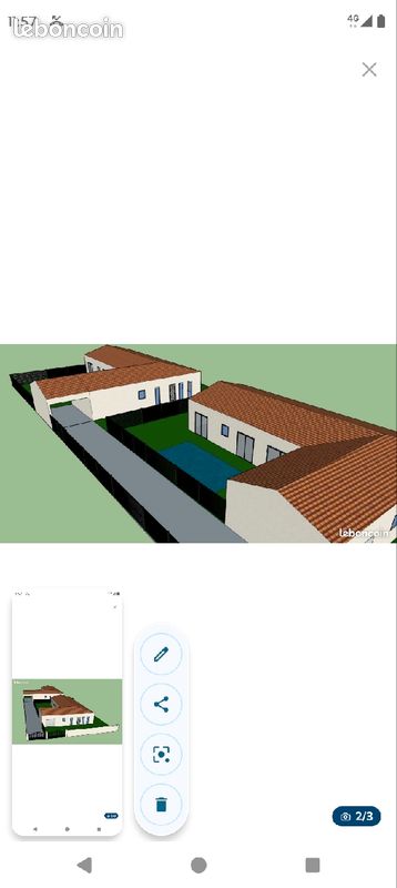 Terrain viabilisé ( hors lotissement) · à Le Thou · 78 900 €