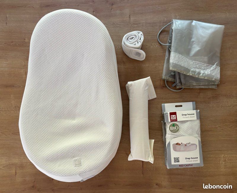 Cocoonababy Red Castle + 2eme drap housse blanc (image 2)