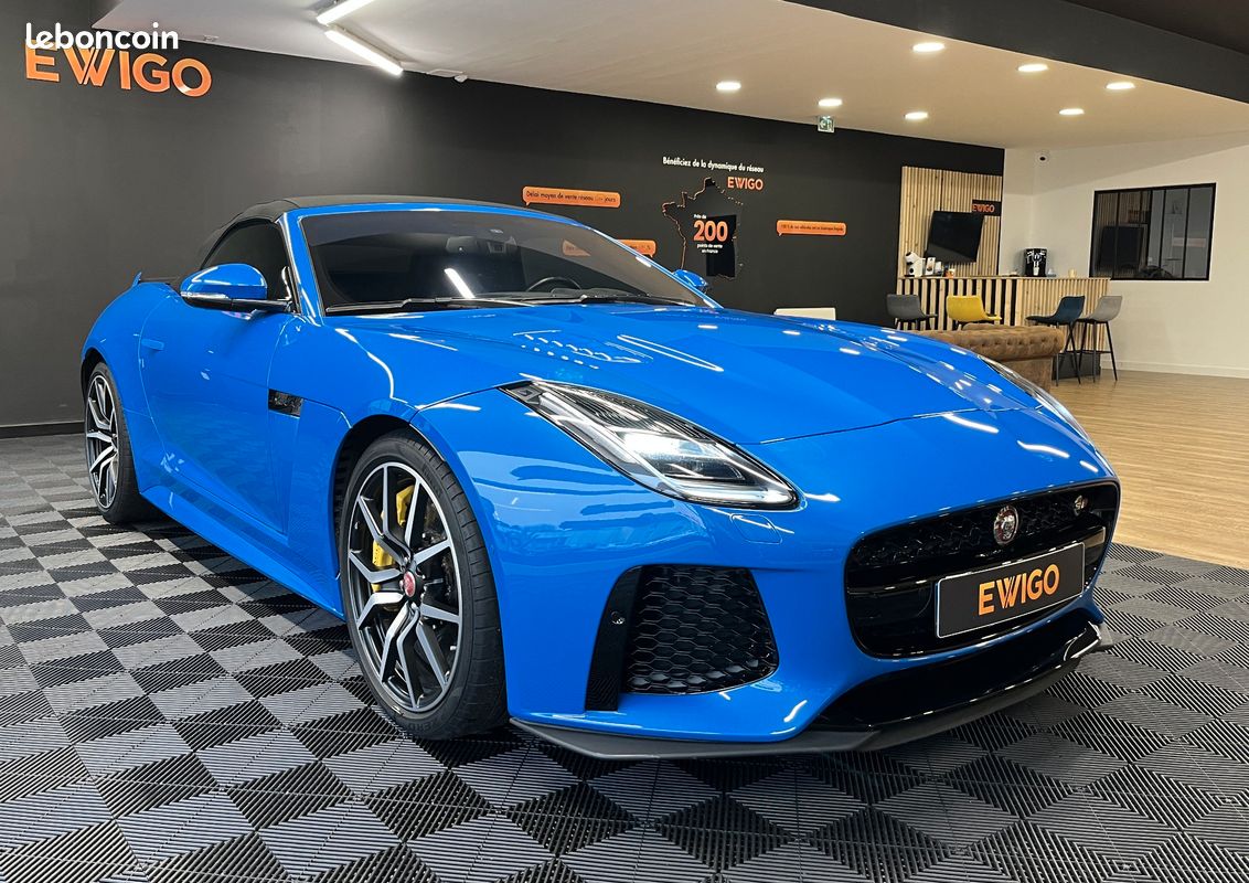 Jaguar f-type svr 5.0 v8 cabriolet / freins carbone ceramique / entretien jaguar / malus payé (image 15)