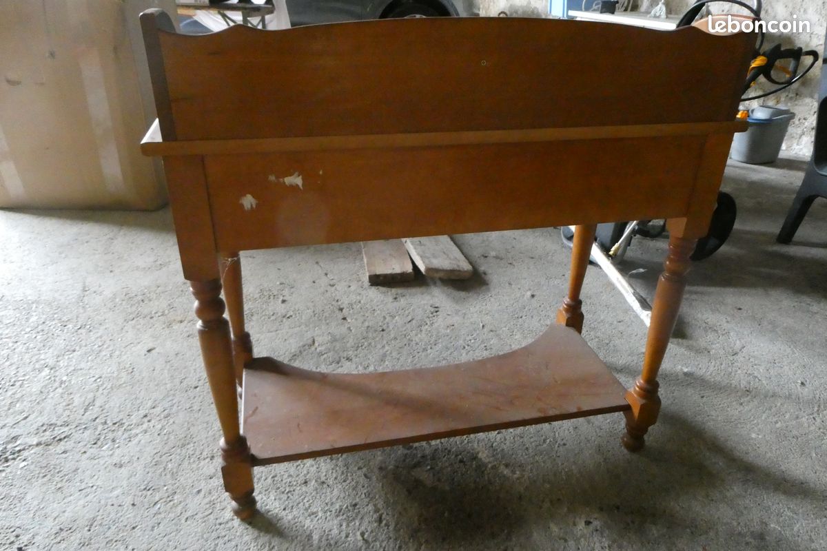 Coiffeuse style Louis Philippe en merisier (image 3)
